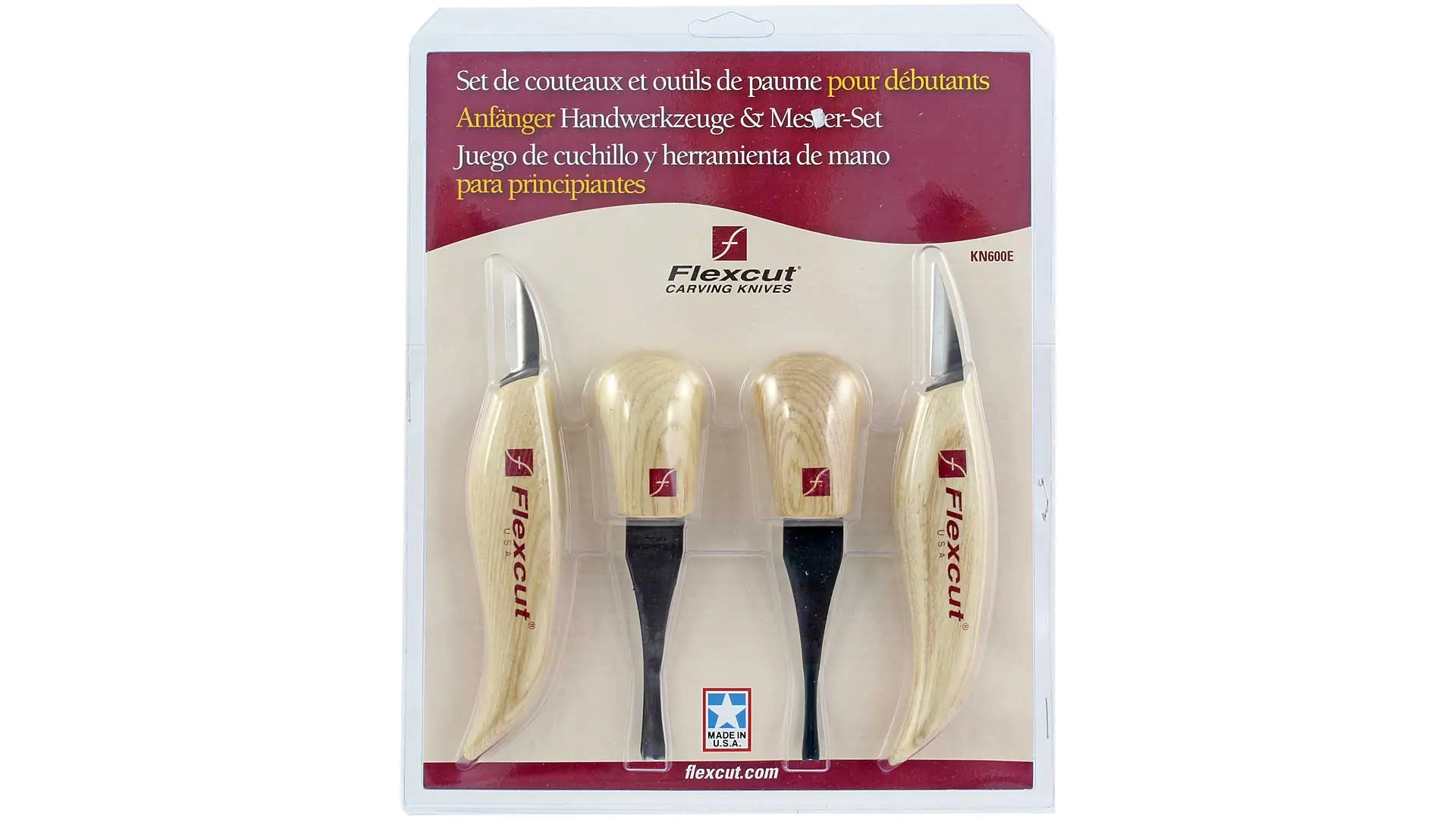 Beginner Palm (2) and Knife (2) Set FLEXCUT