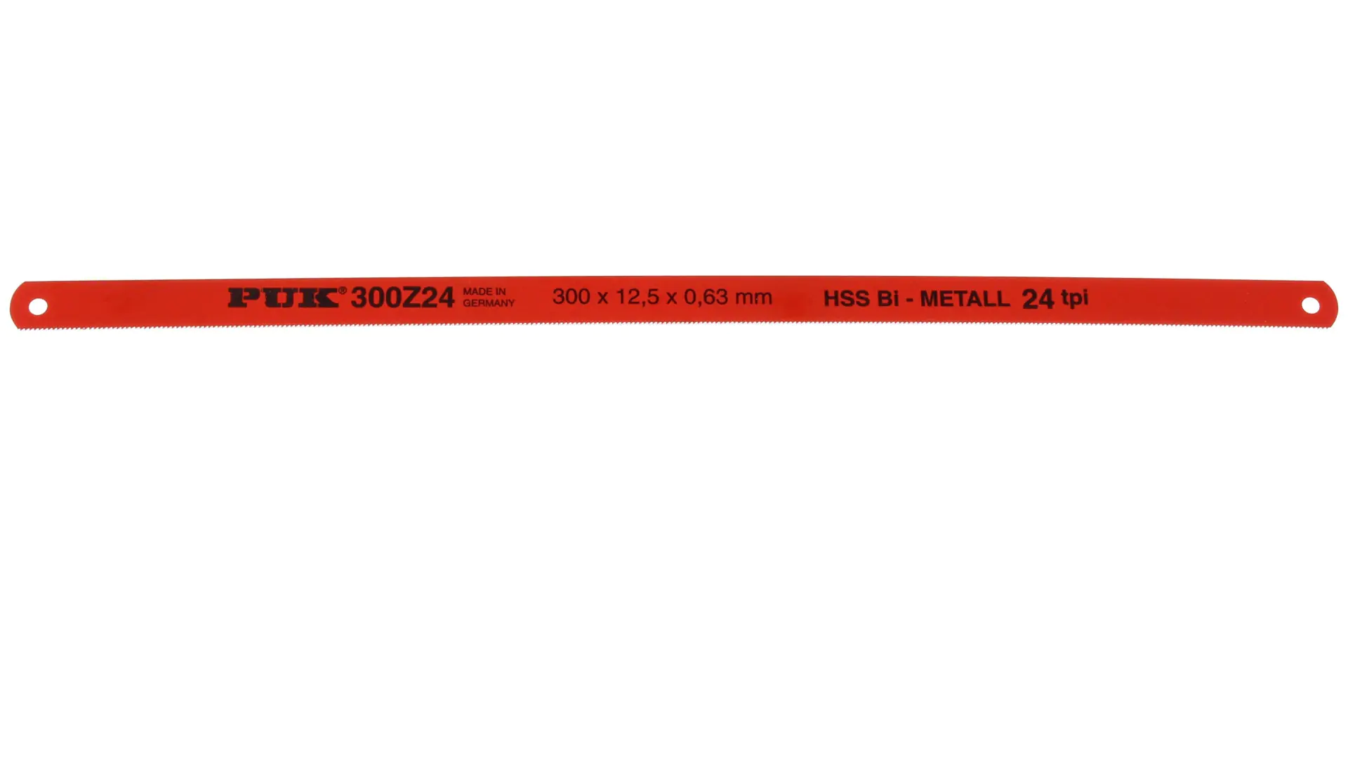PUK Metal Saw Blades - Dimensions 300 x 12.5 x 0.63 mm PUK Metal Saw Blades - Dimensions 300 x 12.5 x 0.63 mm
