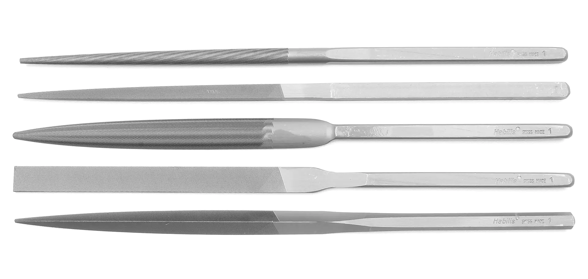 Set of 5 HABILIS Files Swiss Cut 1