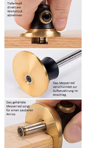 Micro-Adjust Wheel Marking Gauge NON Graduated VERITAS Micro-Adjust Wheel Marking Gauge NON Graduated VERITAS