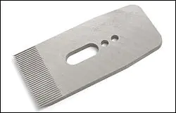 Toothed Blade coarse 57 mm = 2-1/4 in. Bevel 38 deg. for VERITAS Bevel-Up Planes