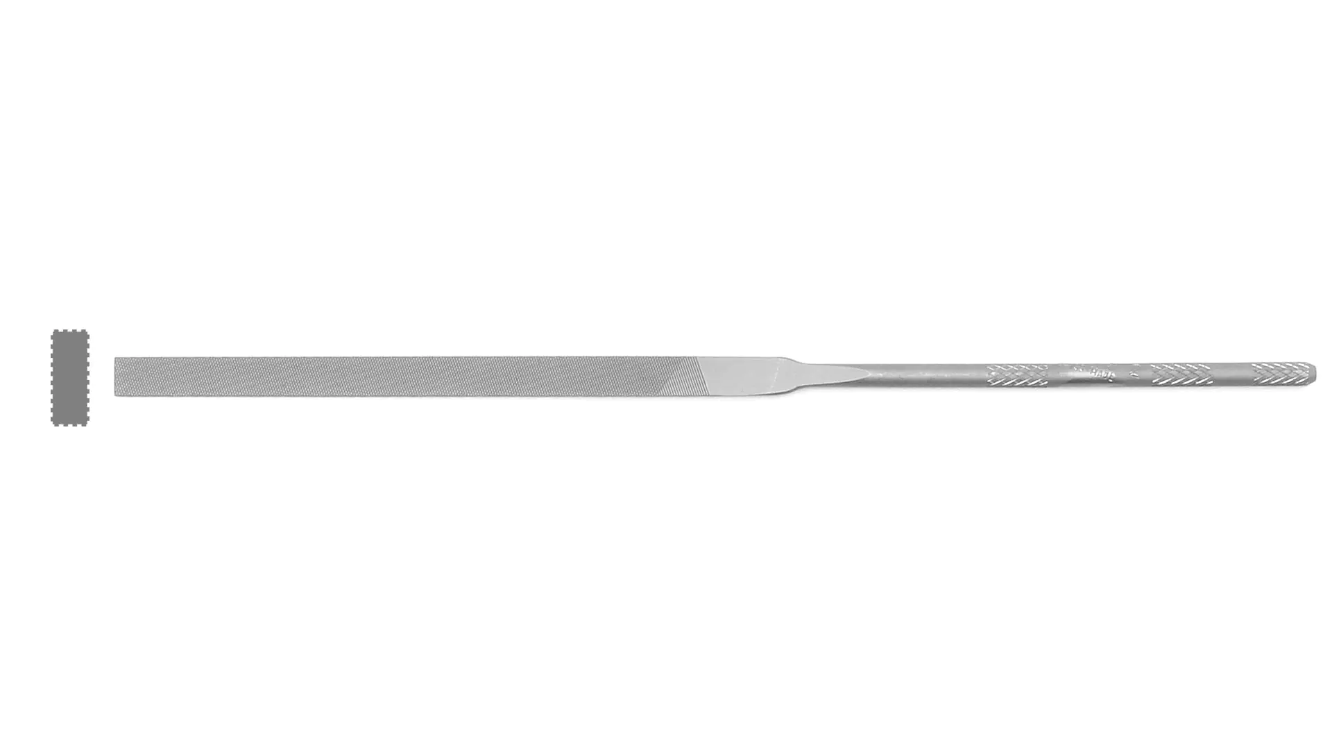Needle file flat blunt