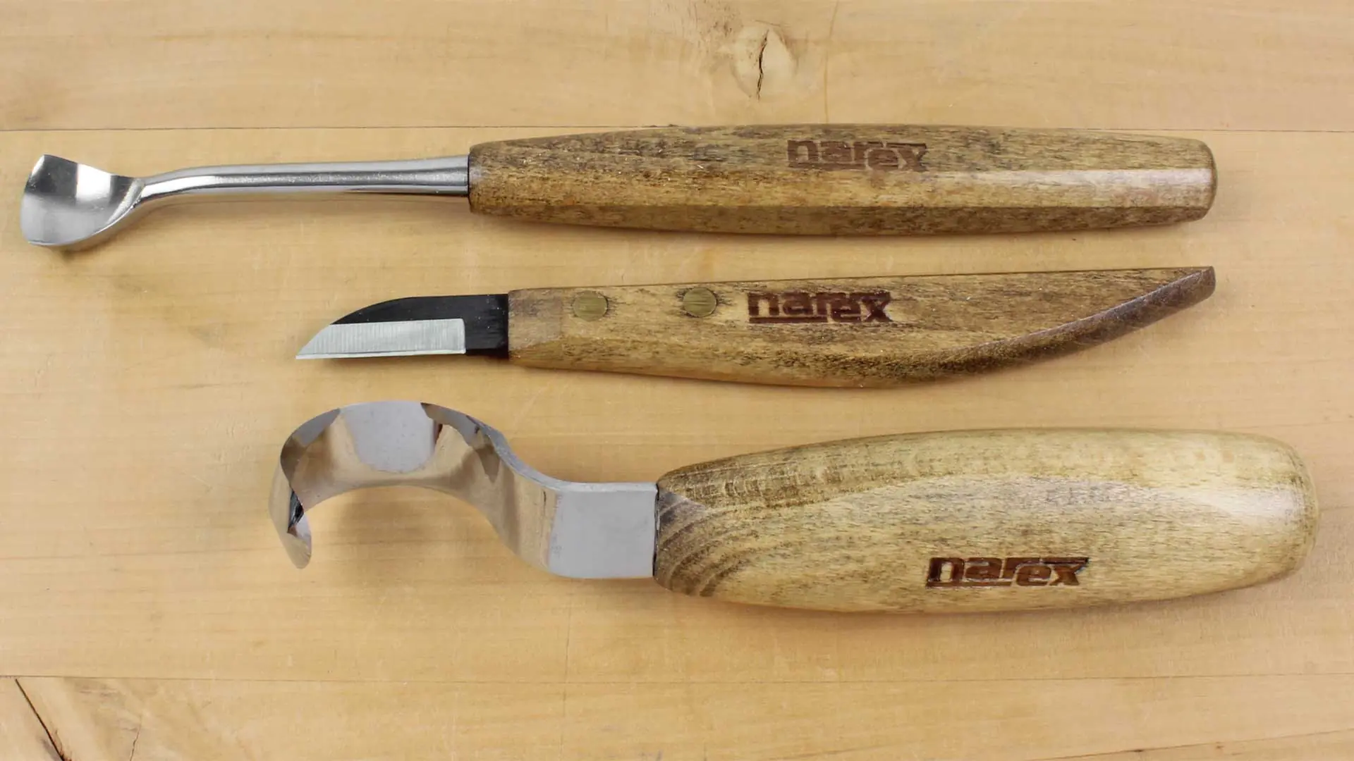 3 Pcs set spoon carving chisels Start with wooden spoon blank NAREX