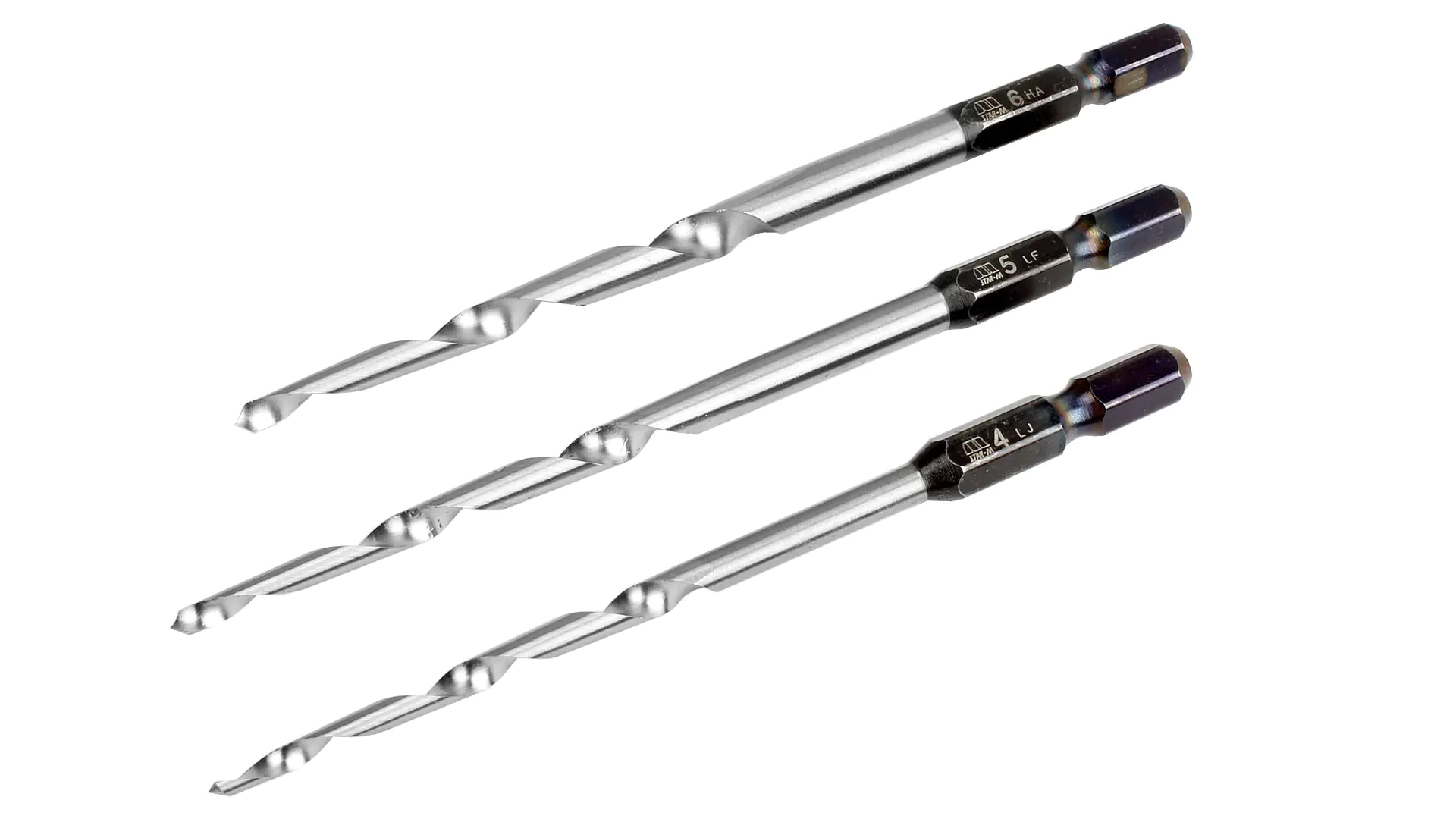 Set Tapered Drill Bits 4 - 5 - 6 mm Set Tapered Drill Bits 4 - 5 - 6 mm