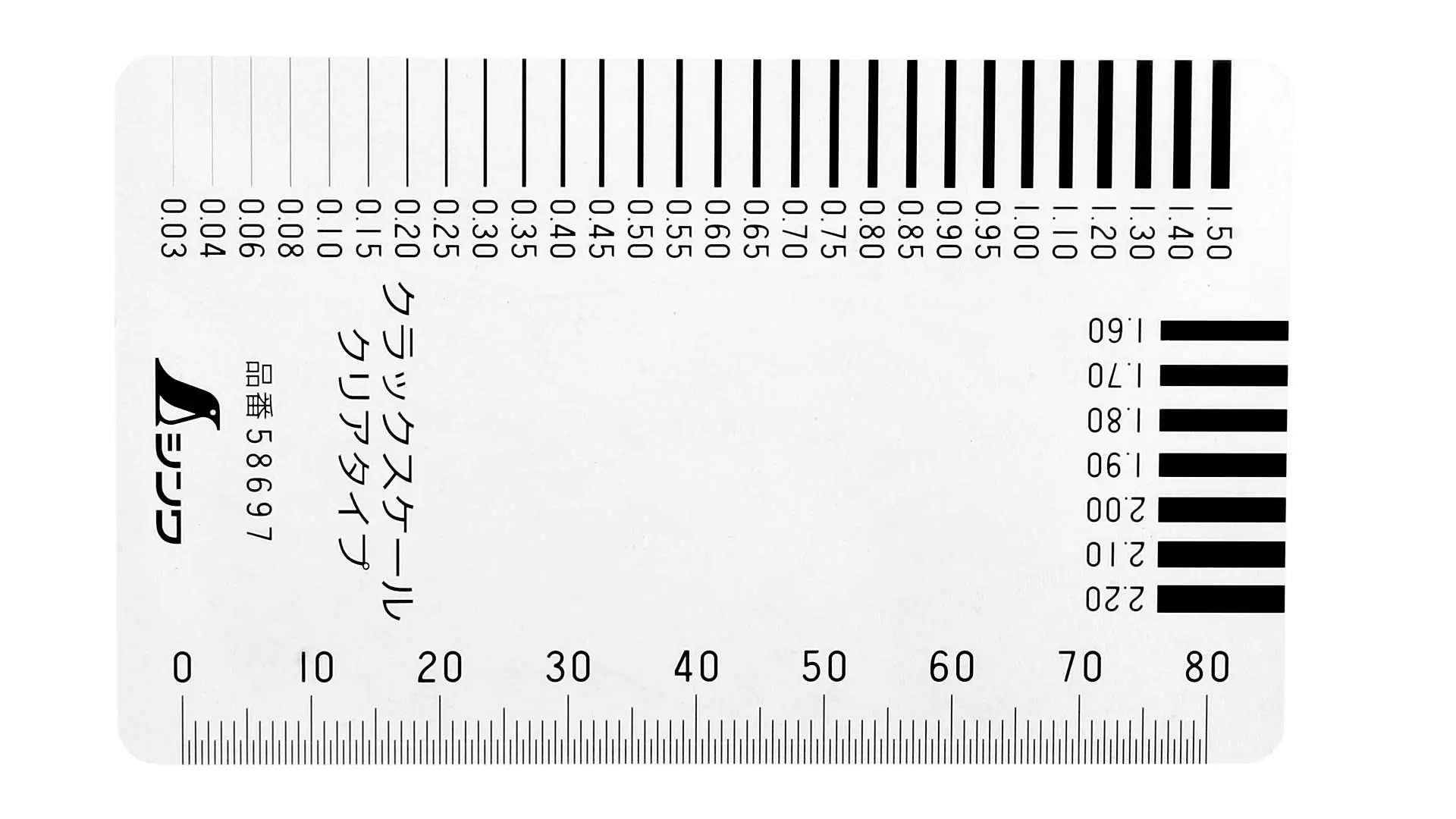 Crack scale card type SHINWA