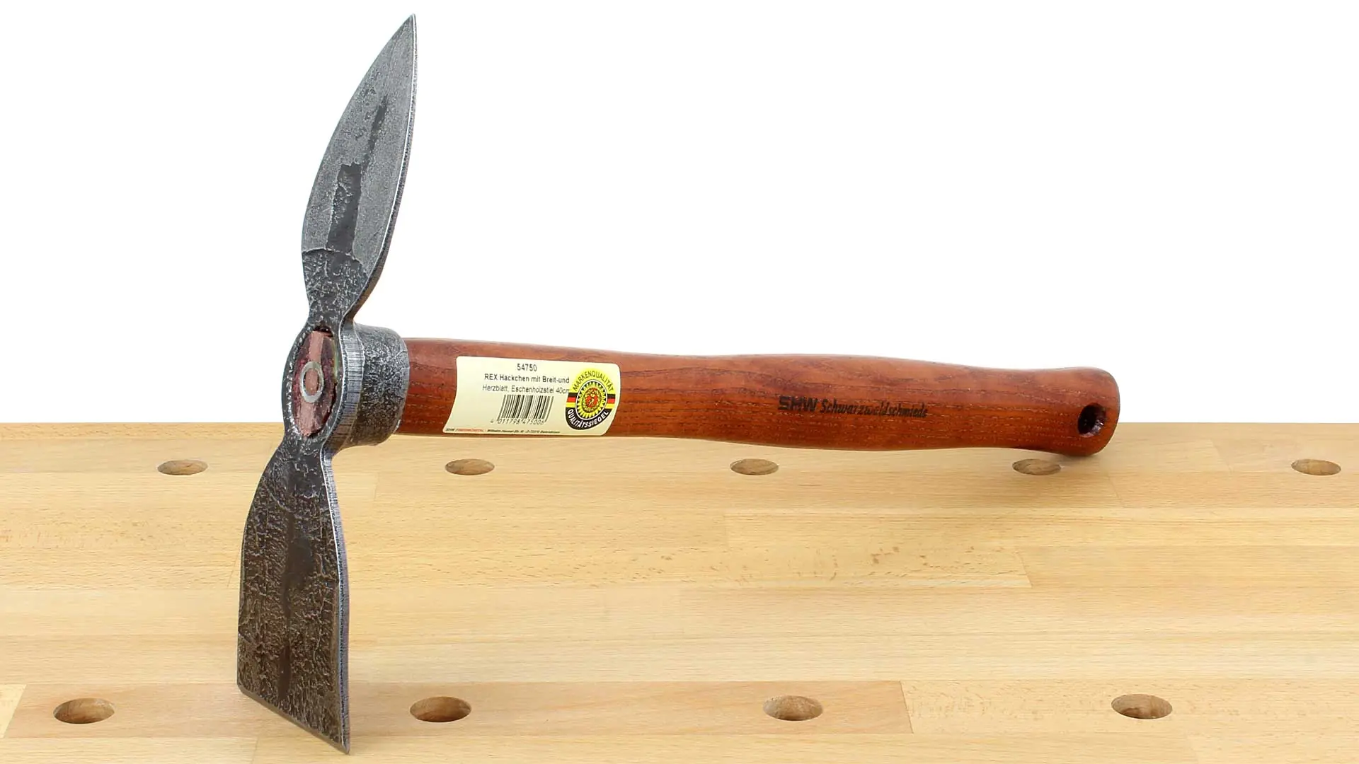 Garden Hoe with wide Blade and Heart-shaped Blade Total Length 40 cm