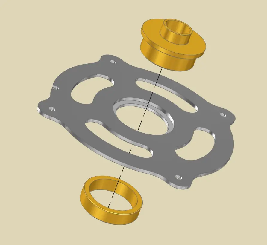 INCRA CleanSweep MagnaLOCK Porter-Cable Guide Bushing Ring