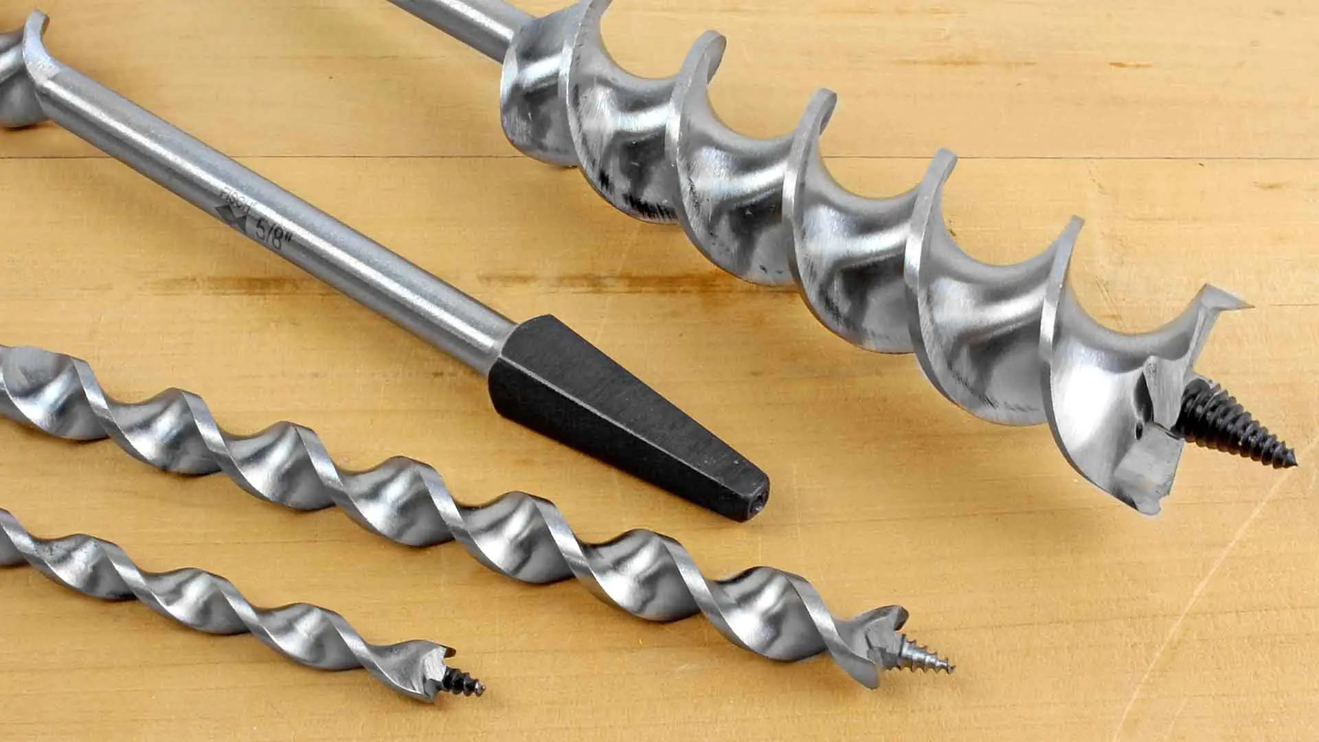 Auger Bit Jennings Pattern D = 3/8 inch (9.52 mm) TL 9 inch (229 mm) with square taper shank FISCH Auger Bit Jennings Pattern D = 3/8 inch (9.52 mm) TL 9 inch (229 mm) with square taper shank FISCH