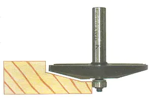 Raised Panel Bit with Ball Bearing TCT D=86mm B=13mm L=61mm Angle=15° S=12mm MAX RPM 15000/min KLEIN