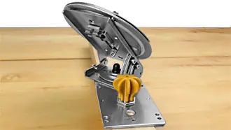 Setting 45° for bevel cut