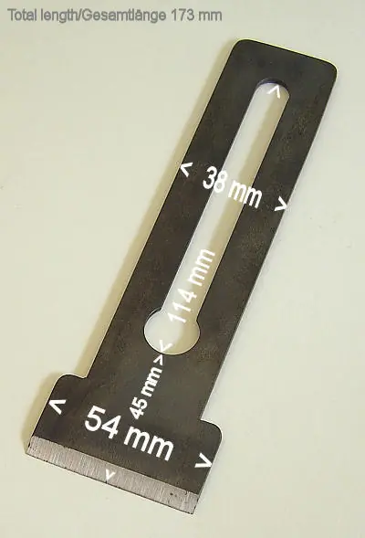 Blade for Plane No. 10 Jack Rabbet  (2-1/8 in. = 54 mm) HOCK