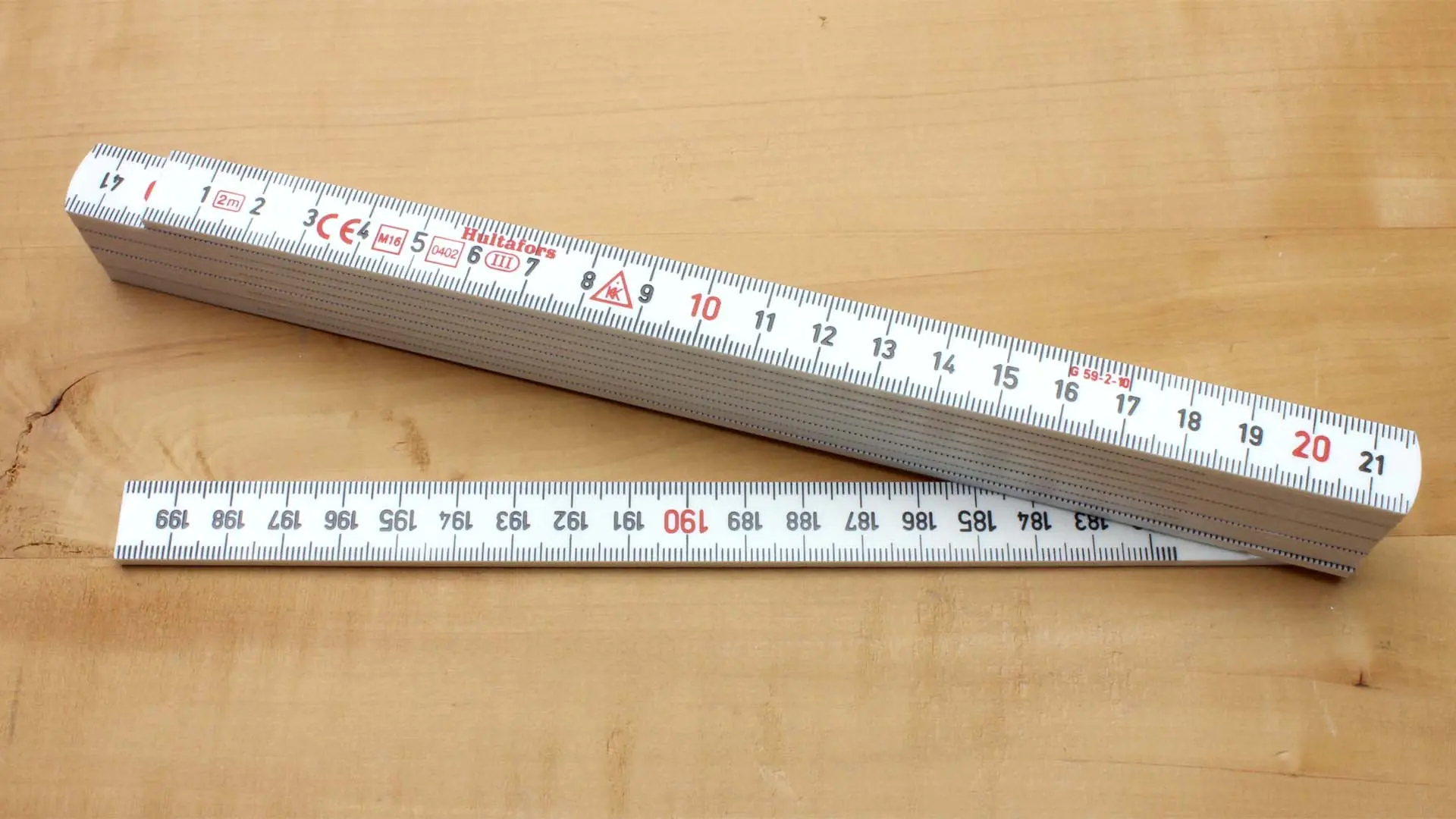 Plastic Folding Rule 2m HULTAFORS