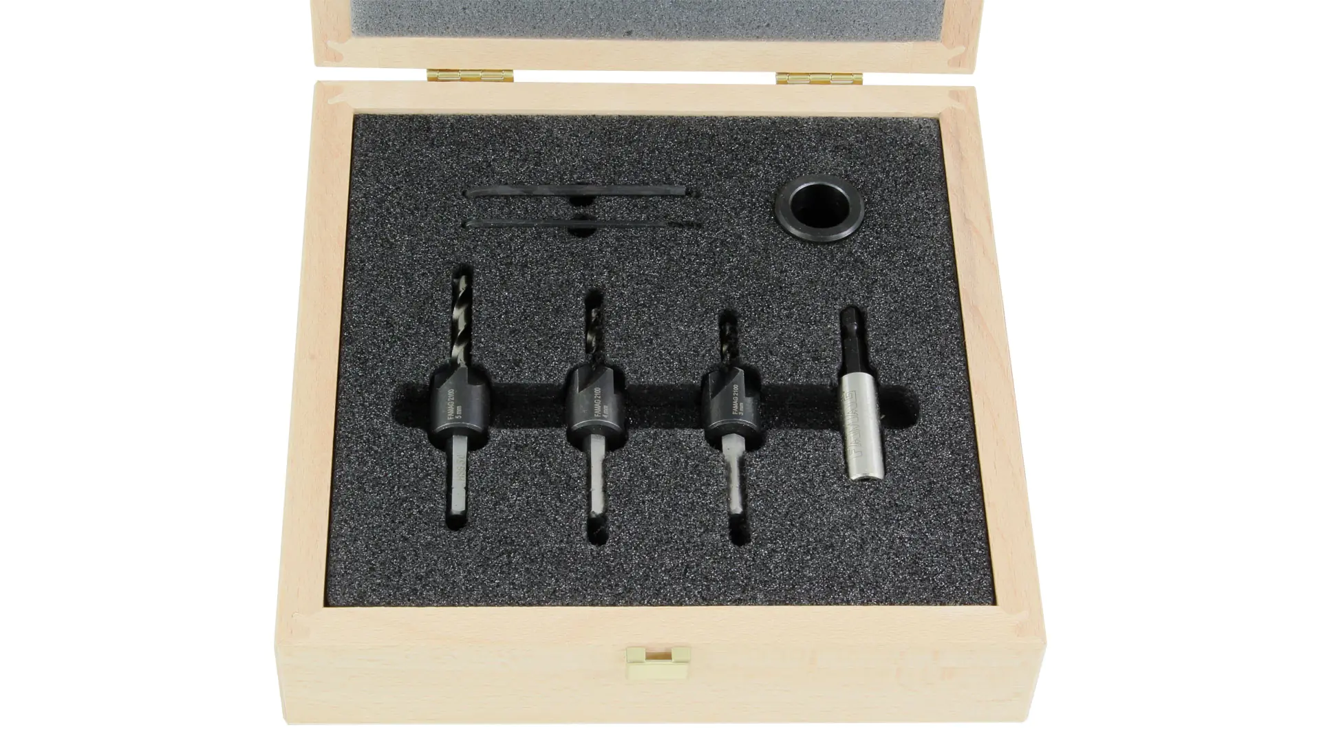 Drill Bit Countersink Set of 3 with hex. Shaft HSS  3-4-5mm FAMAG