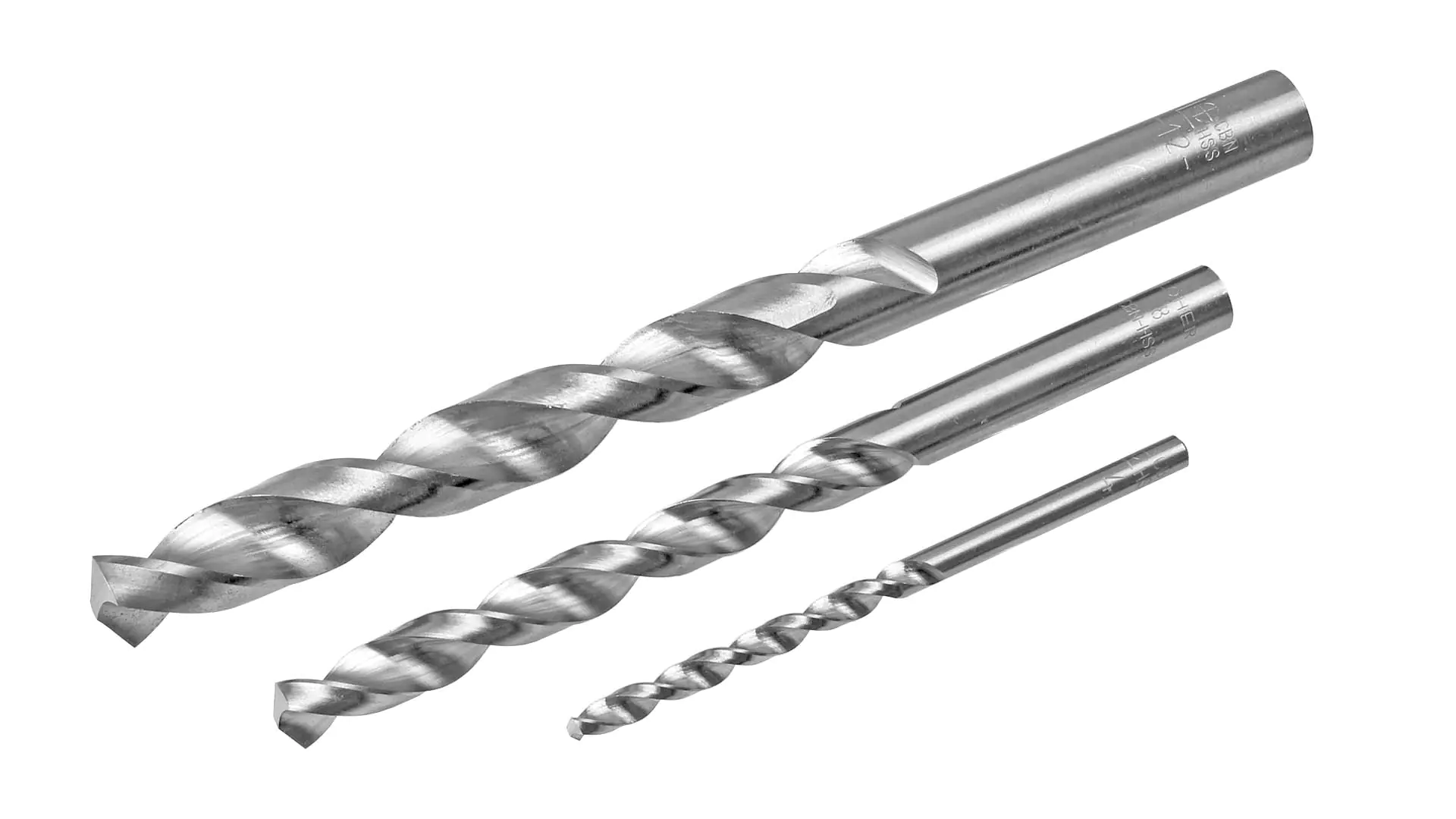HSS twist drill for aluminum, zinc, copper, PVC, solid polystyrene Series 022/00 with cylindrical shank, right-hand rotation LÖHER