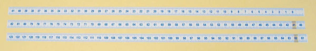 INCRA 82 - 40 cm Lexan-Scale to read from right to left INCRA 82 - 40 cm Lexan-Scale to read from right to left
