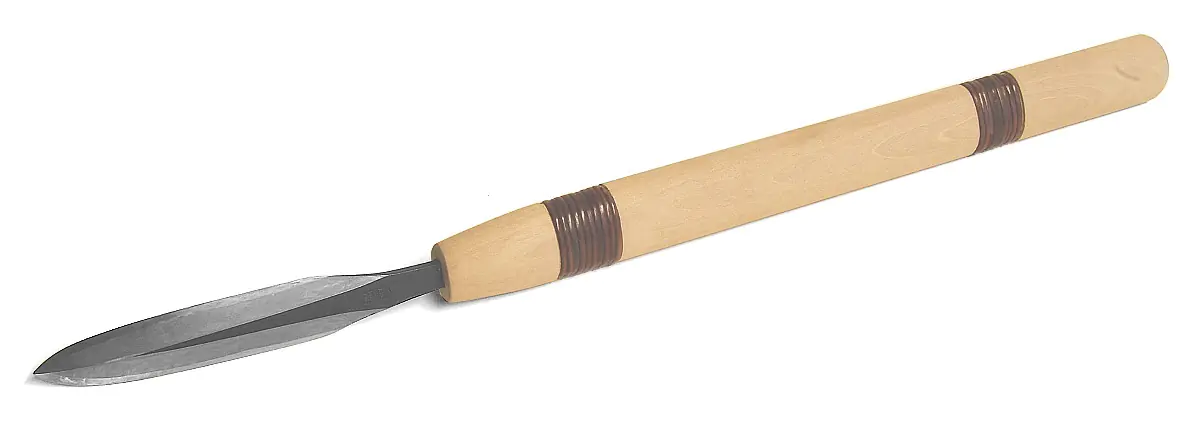 Yari-Ganna Blue Steel Blade reverse-arched slightly curved 105 x 24mm Total length 510 mm TASAI