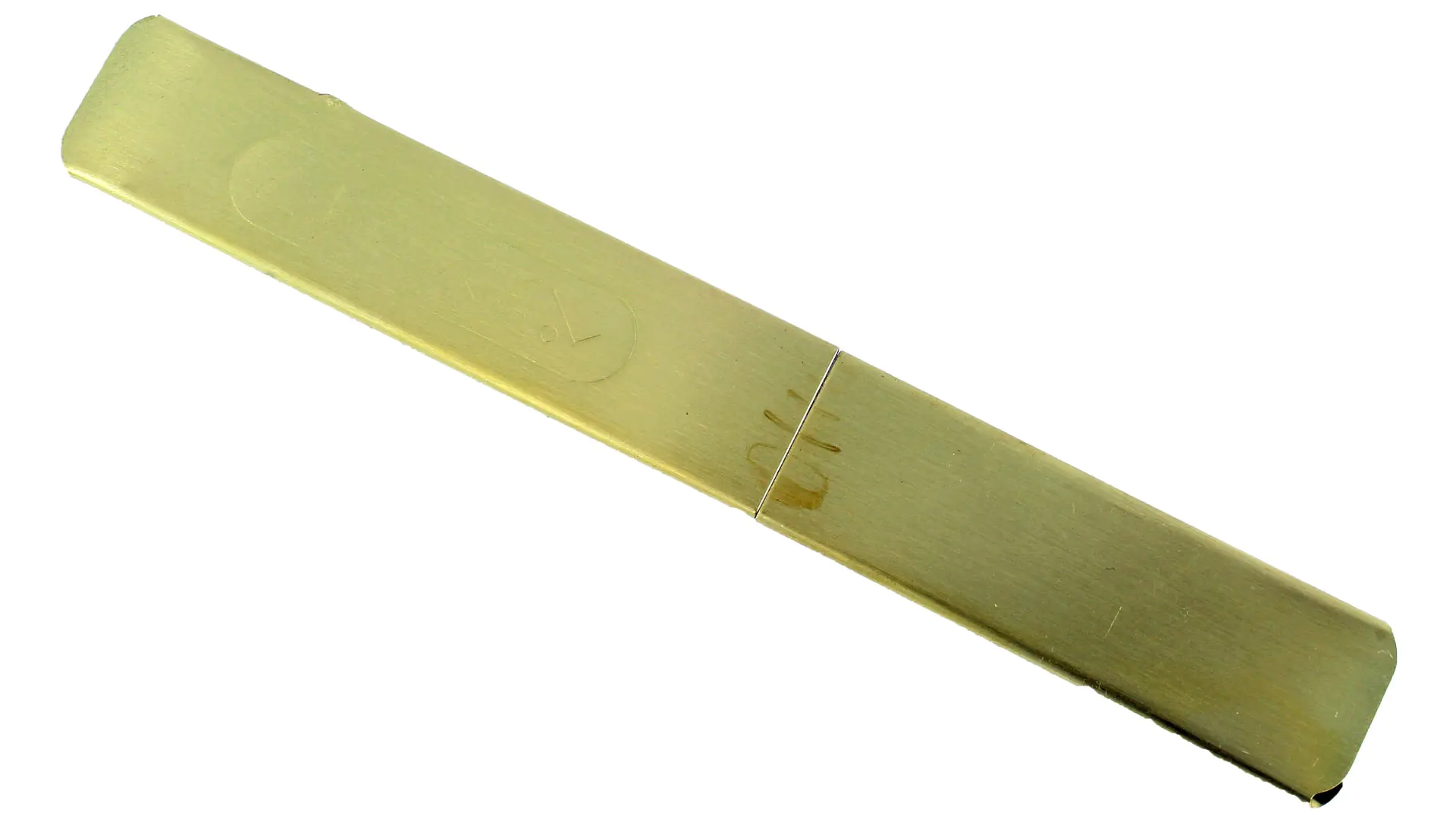 Japanese carving knife with brass handle Japanese carving knife with brass handle