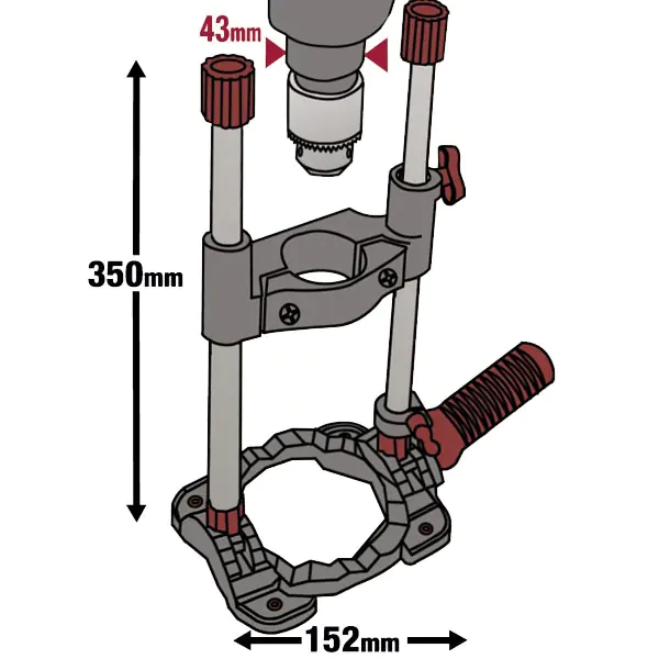 Drillstand DrillMate (for 43mm EU style drill) MILESCRAFT Drillstand DrillMate (for 43mm EU style drill) MILESCRAFT