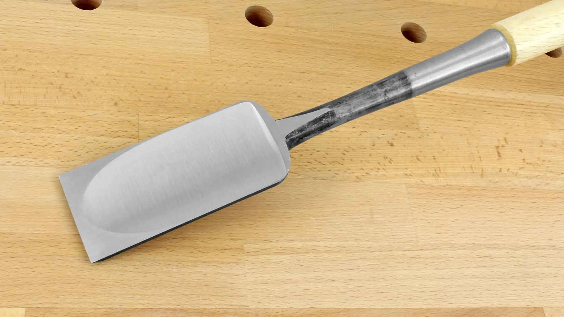 Sashi Nomi - Japanese Slick Blade 54 mm Toal Length 575 mm - with White Oak Handle Sashi Nomi - Japanese Slick Blade 54 mm Toal Length 575 mm - with White Oak Handle