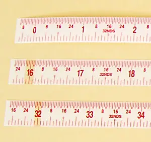Replacement Tape Measures INCH Left to Right INCRA