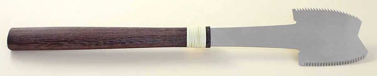 Azebiki Nokogiri - Japanese Saw to start cuts in the center of a panel Blade 60mm HISHIKA