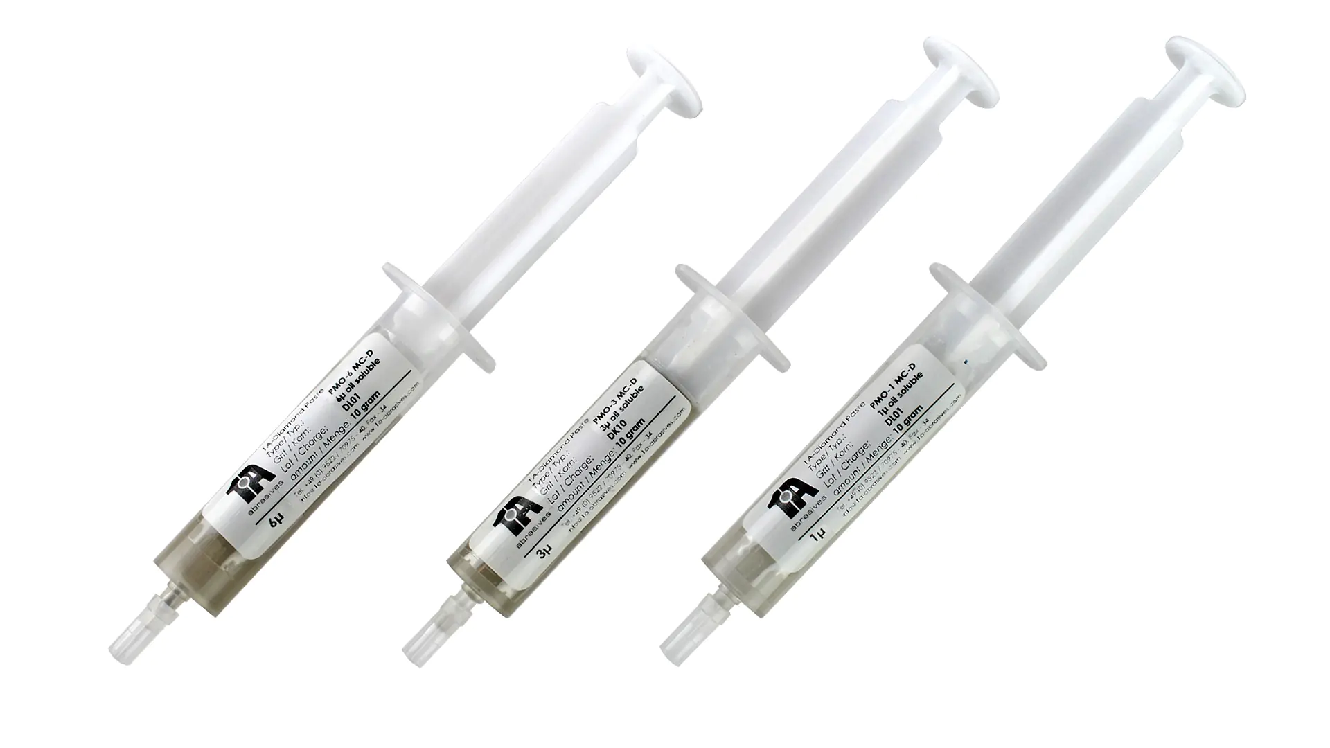 Diamond grinding paste syringe with 10 g