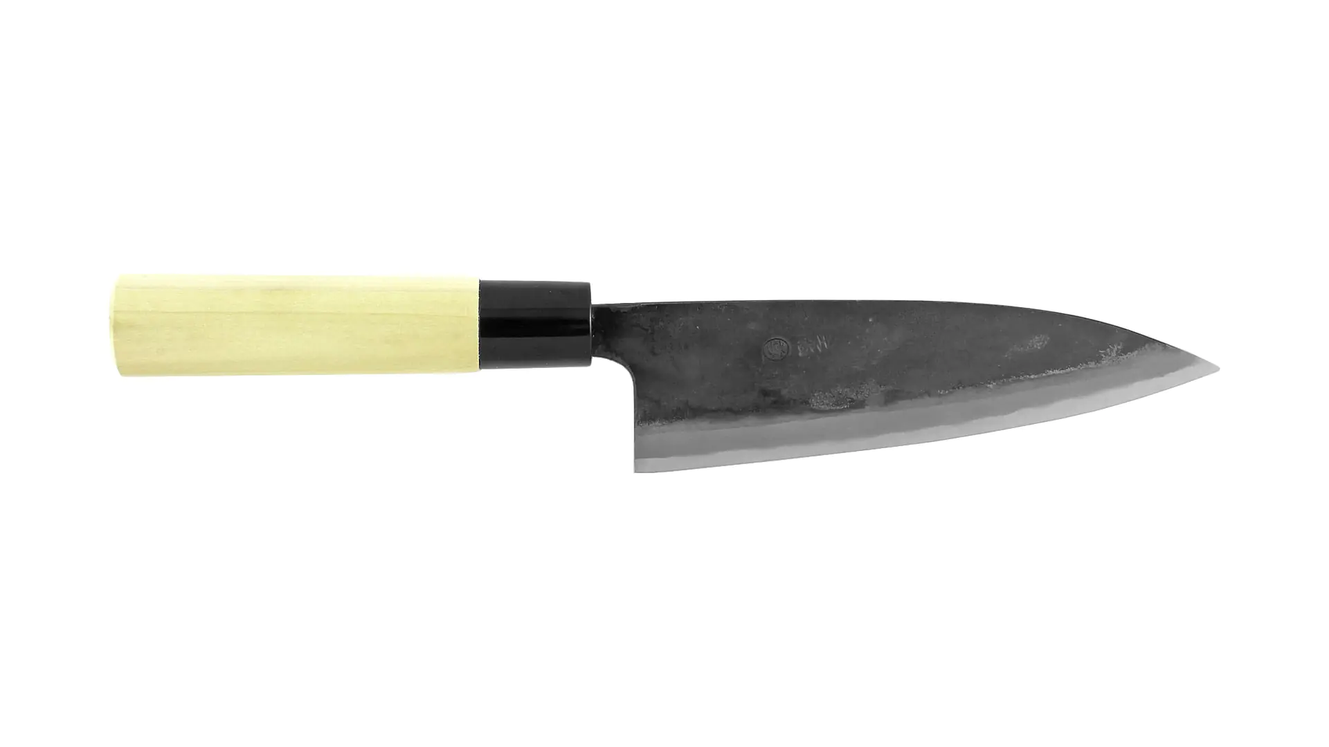 Funayuki  - All Purpose Knife black White Steel Blade 165 mm Sontoku