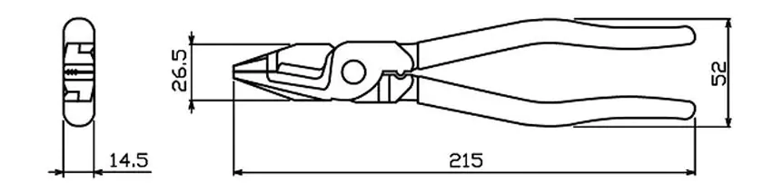 Shear Pliers with Screw Removal Function PZ-79 ENGINEER Shear Pliers with Screw Removal Function PZ-79 ENGINEER
