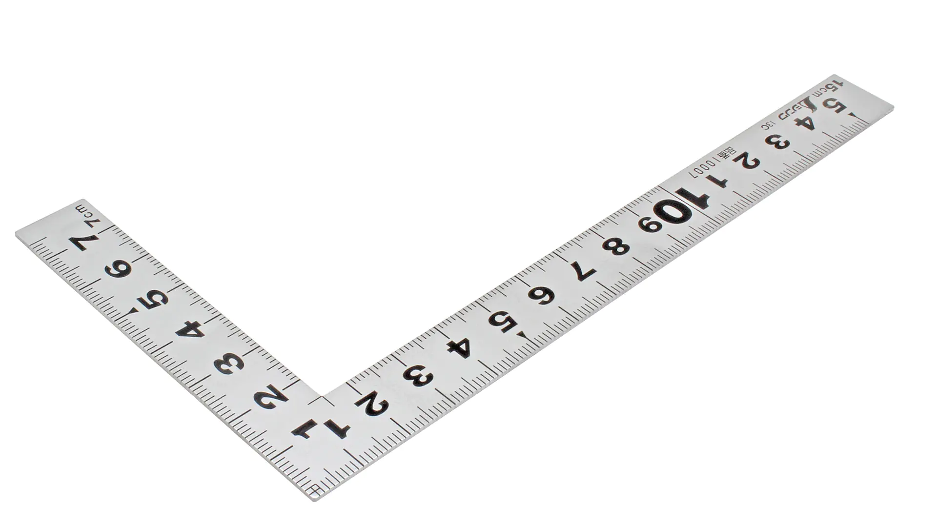 Japanese Mini Framing Square rigid 15 cm cross section 15 x 1 mm SHINWA
