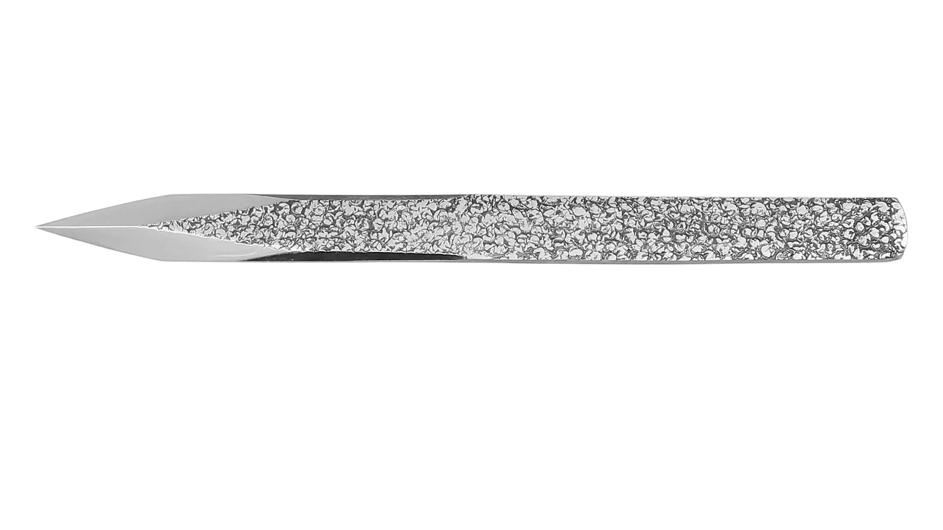 Kensaki Kogatana - Spear Point Marking Knife Aogami steel Tsuchime pattern SHIBANO