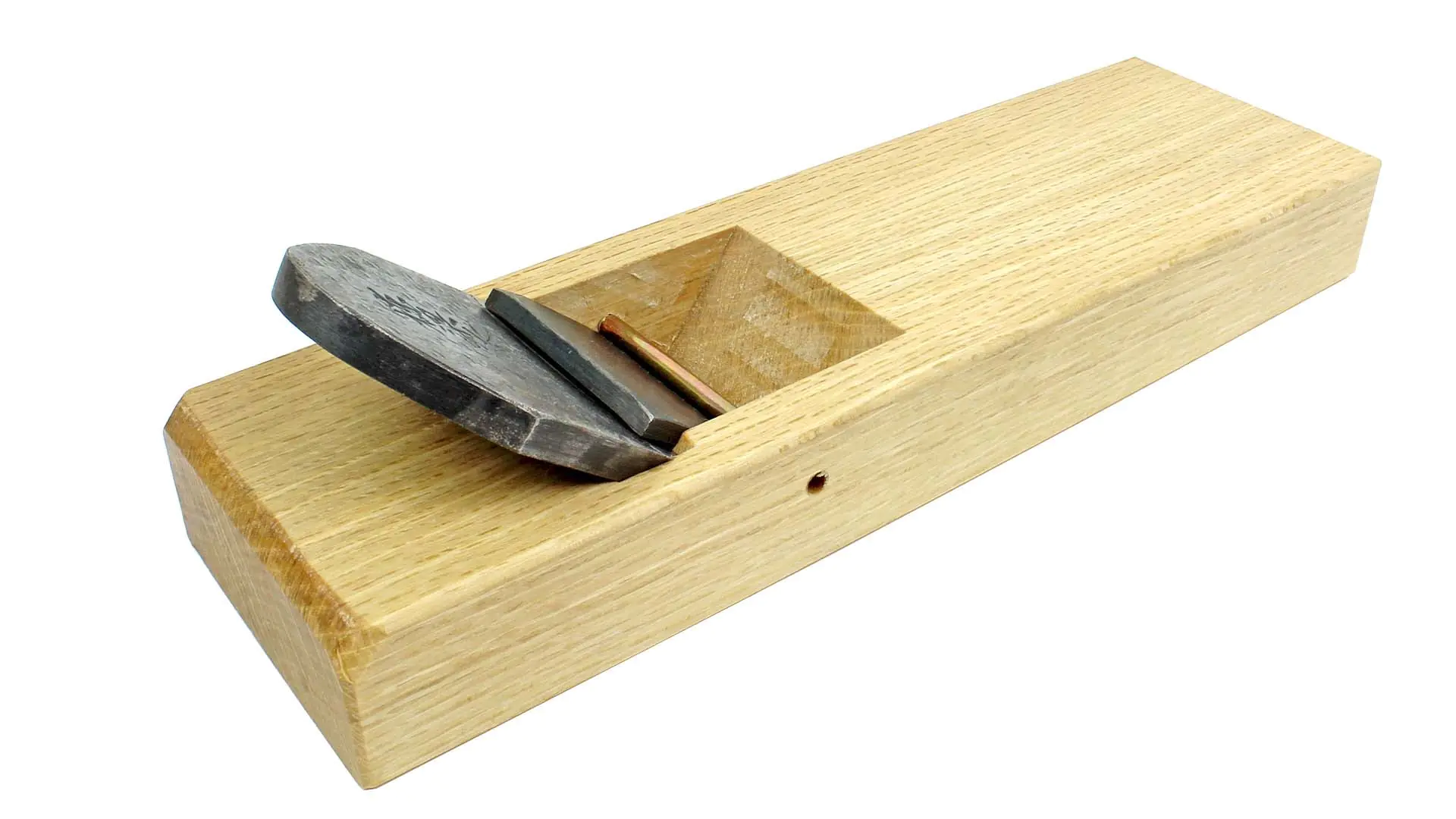 Japanese Smoothing Plane TORYO HOMARE Blade 65 mm triangle Head White Oak Body - Blue Steel No. 1 NAKANO Japanese Smoothing Plane TORYO HOMARE Blade 65 mm triangle Head White Oak Body - Blue Steel No. 1 NAKANO