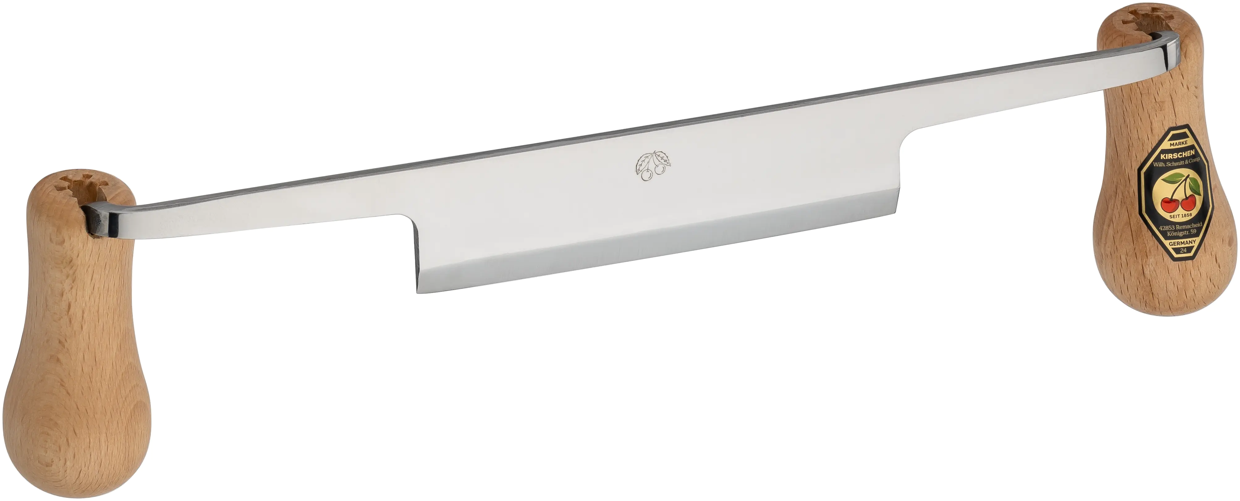 Draw knife straight edge, highly polished, 120 mm