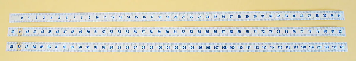 INCRA 0 - 41 cm Lexan-Scale to read from left to right INCRA 0 - 41 cm Lexan-Scale to read from left to right