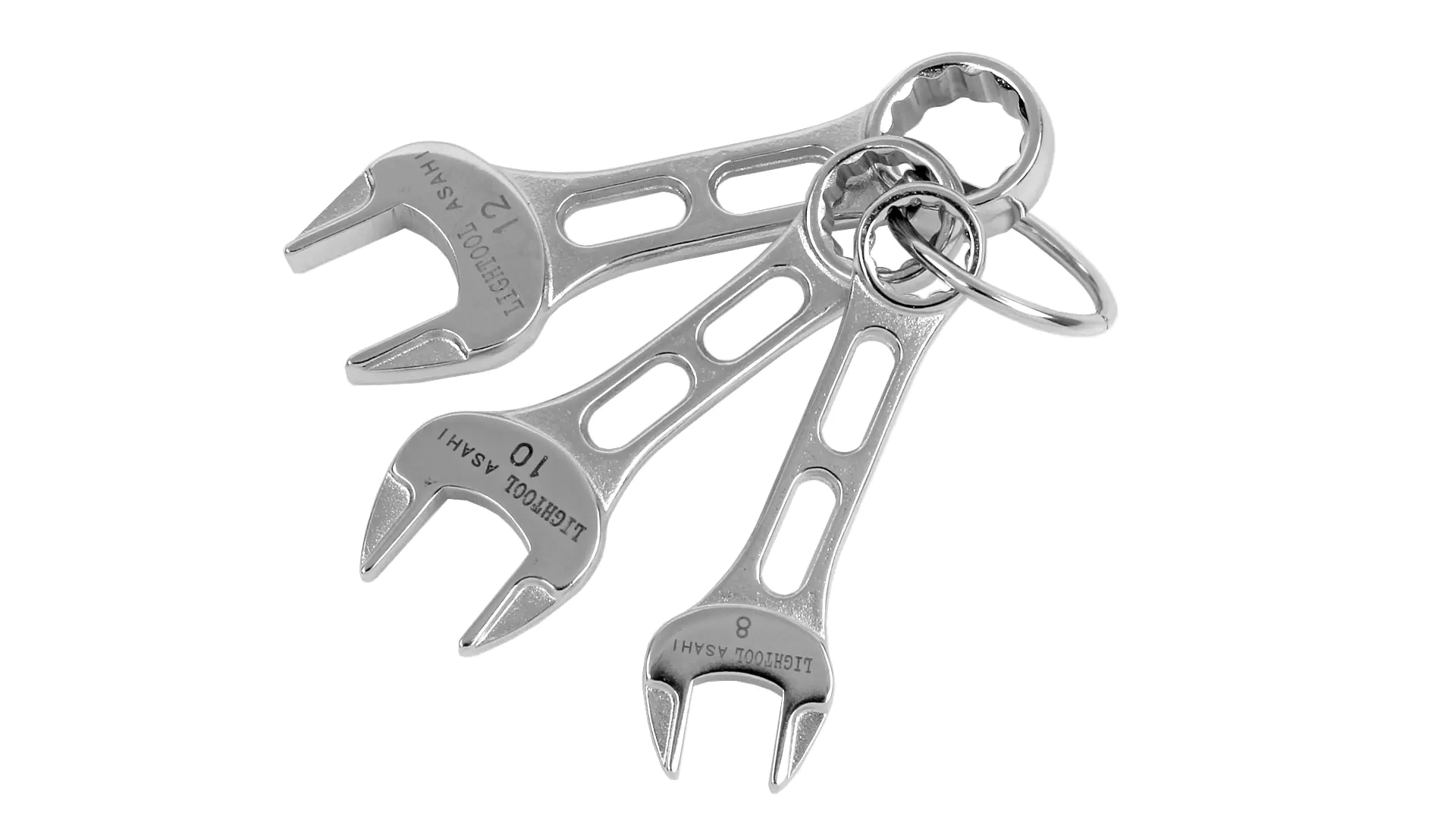 3-piece Set Combination Wrenches short 8-10-12 mm ASAHI LIGHTOOL