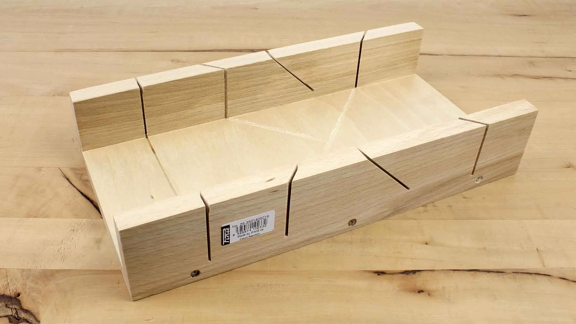 Mitre Box Sides made of Beechwood Base made of Chipboard 350x140x50mm PINIE