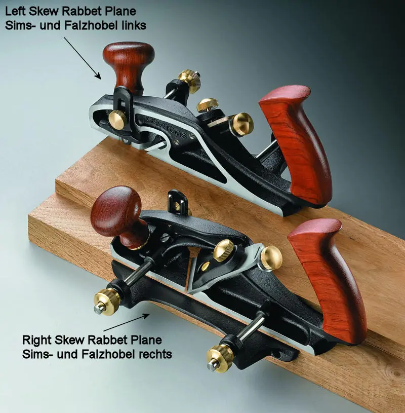 Left-Hand Skew Rabbet Plane PM-V11 Tool Steel Blade Width 1-5/8 inch (41 mm) VERITAS Left-Hand Skew Rabbet Plane PM-V11 Tool Steel Blade Width 1-5/8 inch (41 mm) VERITAS