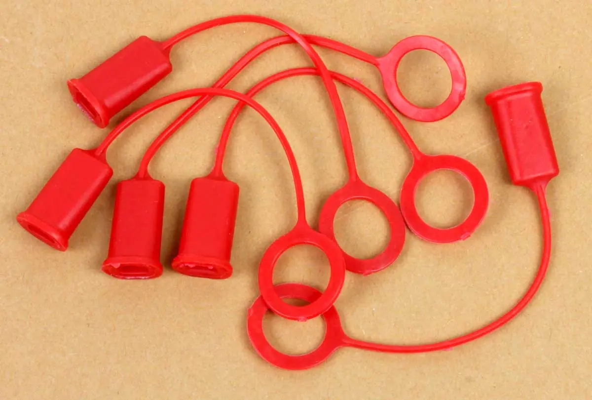 Set of 5 Red Caps for BabeBot 4oz Glue Bottle FASTCAP