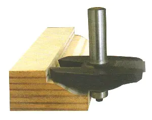 Cutter with ball bearing guide for molding profile