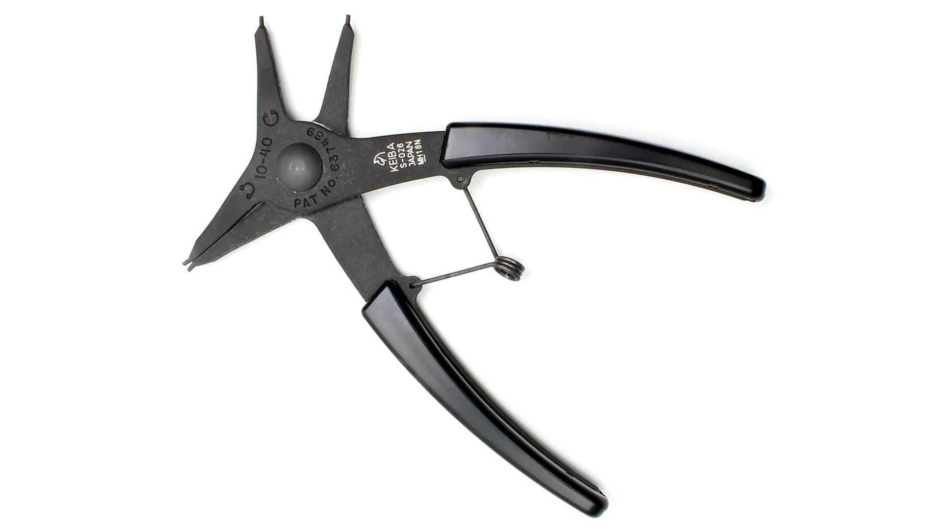 Circlip Pliers for snap rings 10 - 40 mm TL 140 mm KEIBA S-026