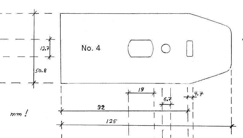 Chipbreaker for JUUMA Planes No. 4 and No. 5 Chipbreaker for JUUMA Planes No. 4 and No. 5