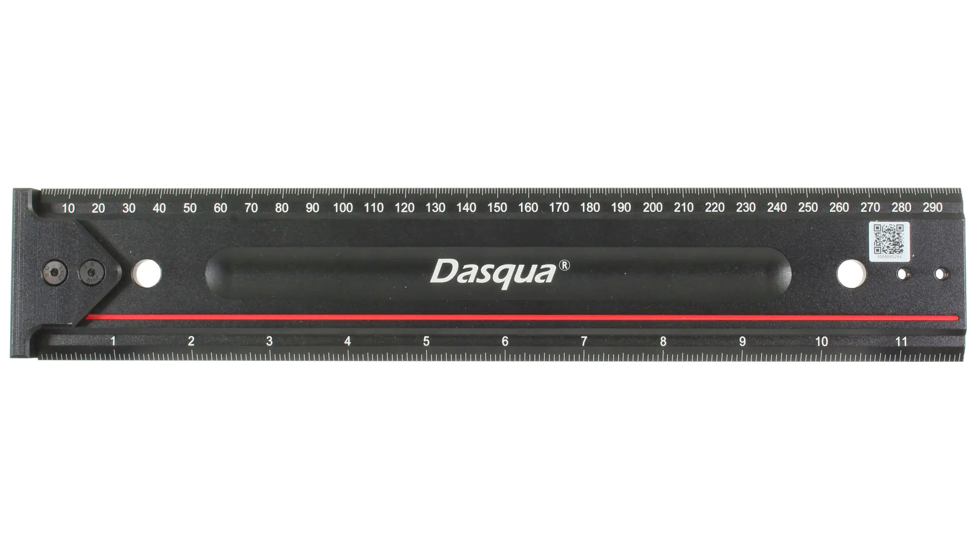 Ruler with Stop ❘ BLACK-RED Plus ❘ DASQUA