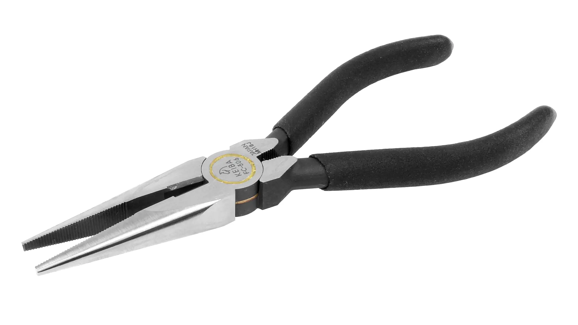 Snipe-Nose Pliers Handle with Plastic Coating Total Length 163 mm High Grade Series KEIBA