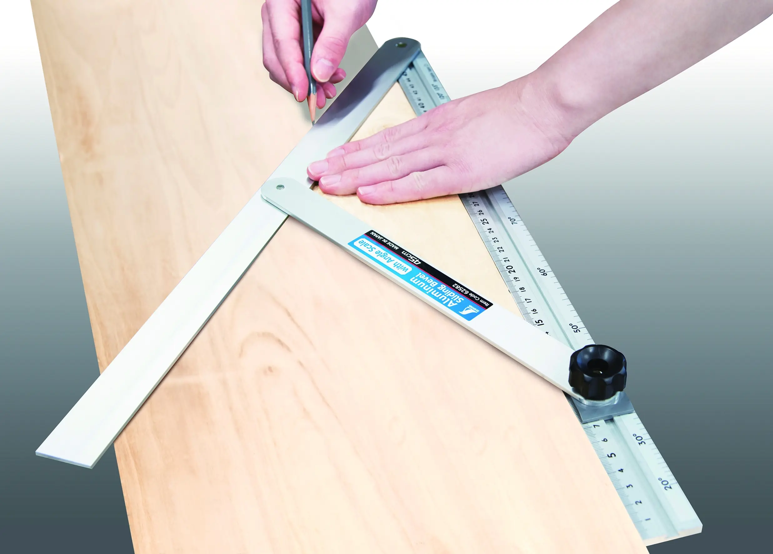 Aluminium Sliding Bevel 45cm SHINWA