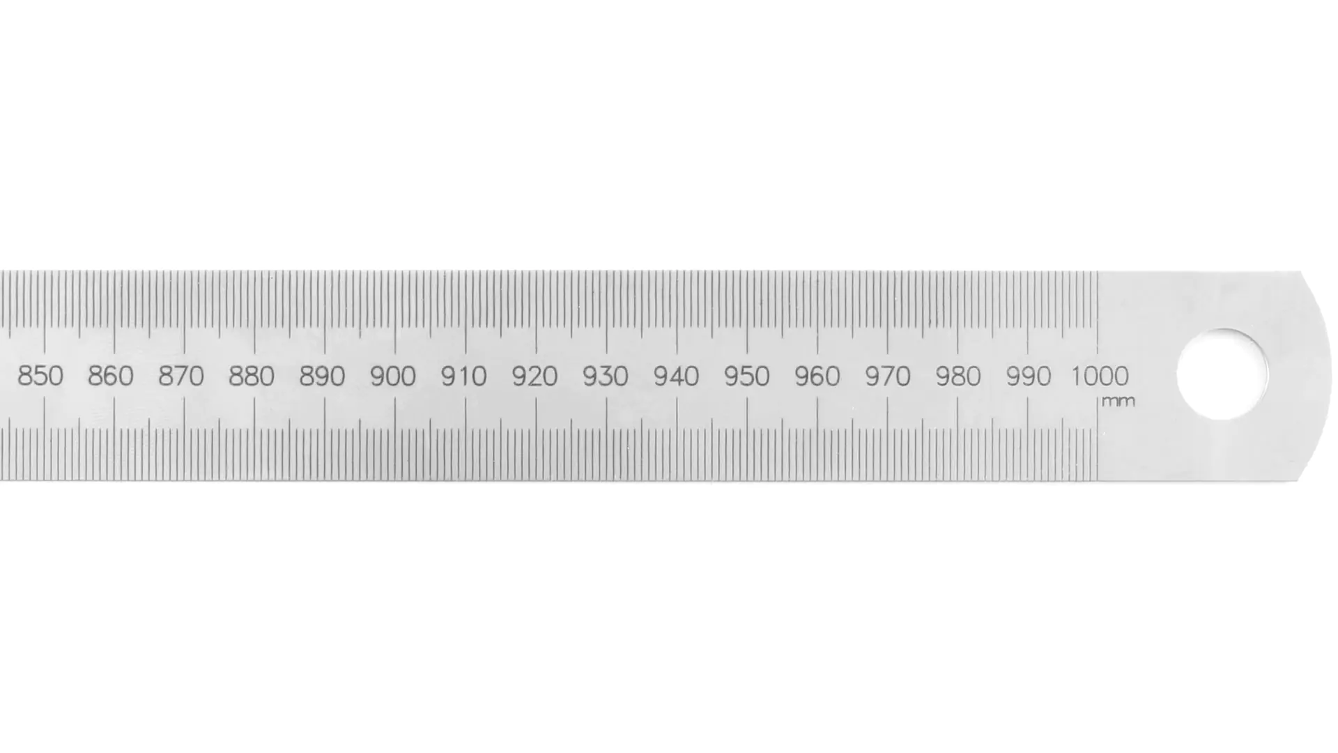 Steel Rule 1000 x 30 x 1 mm to read from the left to the right mm-Graduation Laser engraved Steel Rule 1000 x 30 x 1 mm to read from the left to the right mm-Graduation Laser engraved