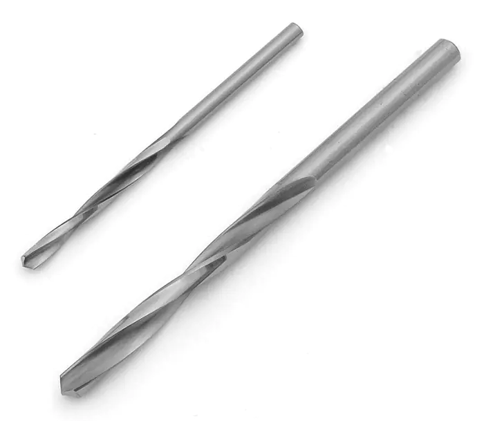 HSS spiral drill for brass, bronze, and magnesium alloys Series 021/00 with cylindrical shank, right-hand rotation LÖHER