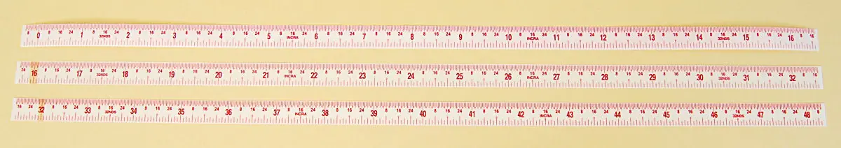 INCRA 0 - 16 inch Lexan-Scale to read from left to right INCRA 0 - 16 inch Lexan-Scale to read from left to right