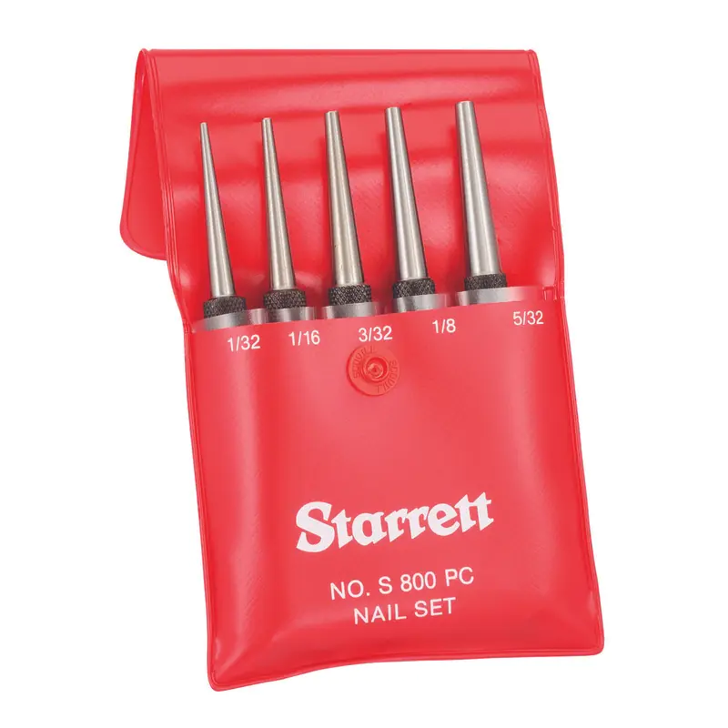 Nail Set of 5 with square head STARRETT