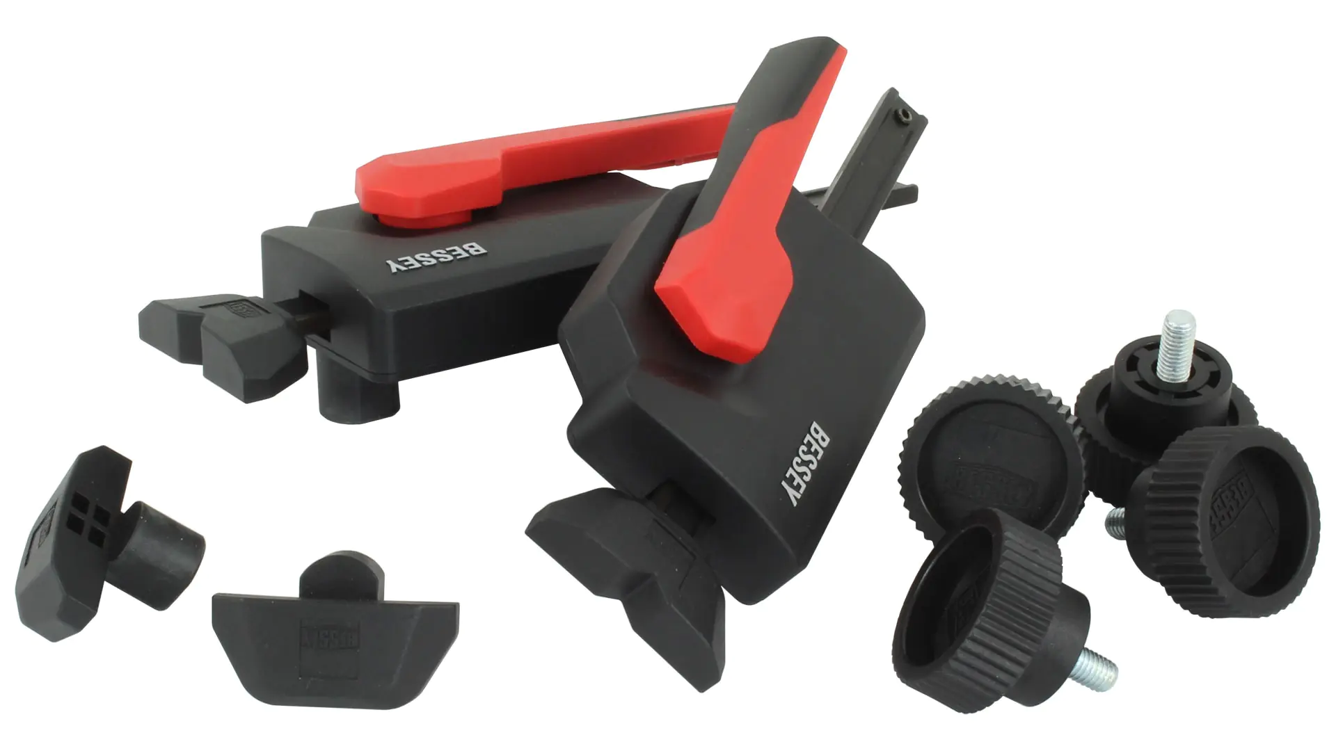 Horizontal fixture clamp set for MFT BESSEY