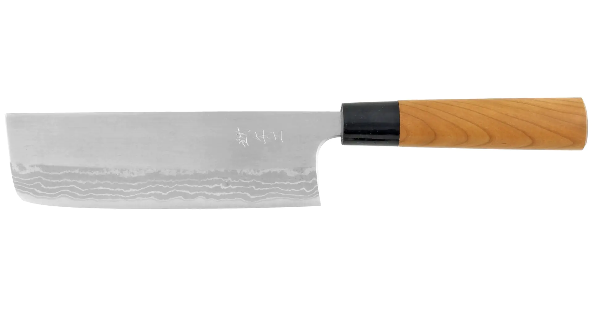 Nakiri - Vegetable Knife White Steel/Damasc. Steel  Blade 165 mm KATSUSHIGE ANRYU