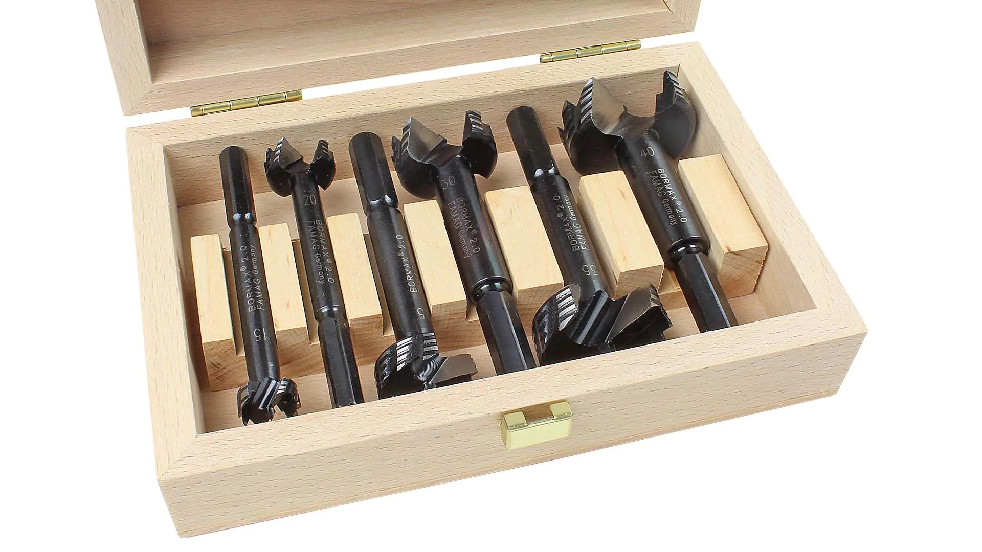 Bormax Set of 6 in Wooden Box 15-20-25-30-35-40 mm FAMAG